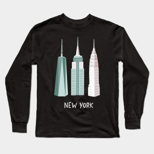 New York City skyscrapers Long Sleeve T-Shirt